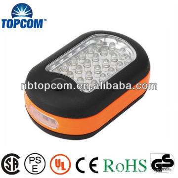 3*AAA battery powered 24+3 led work light